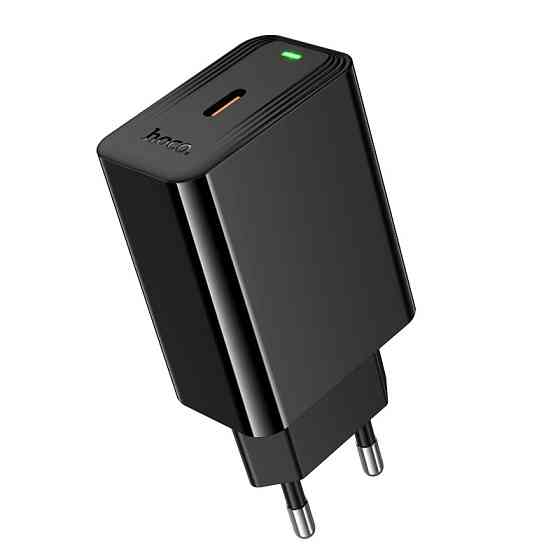 Мережевий зарядний пристрій HOCO CS93A Leader single port PD20W charger Black Одеса