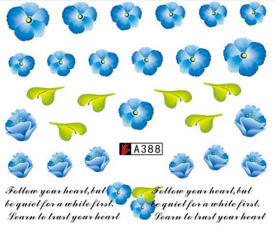 Водные наклейки для ногтей А388 Киев