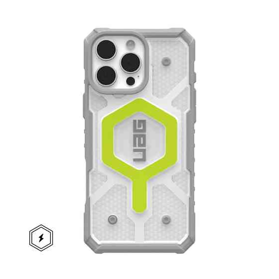 Чохол UAG Pathfinder Mag Clear для iPhone 16, світло-зелений Київ