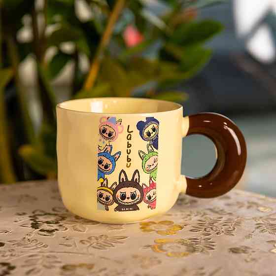 Чашка фарфоровая Labubu Brighten Your Day 400 (мл) подарочная кружка прикольная чашка для детей на подарок FM-21D SBR Киев