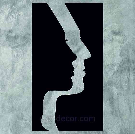 Декоративне настінне Панно «Силует жінки», Декор на стіну Київ