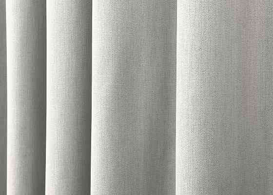 Двусторонняя шторная ткань блэкаут с льняной фактурой, коллекция “Scandi” цвет пепельный 1898ш Киев
