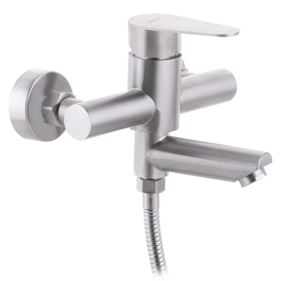 Змішувач для ванни з нержавної сталі SUS304 Zerix Fox-009 Euro ZX3147 з міцним корпусом Харків