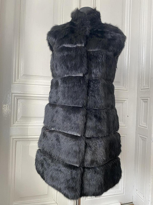 Жилетка жіноча з хутра кролика подовжена 48 р. Коломыя - изображение 6