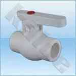 Кран кульовий поліпропіленовий Kalde ∅32 білого кольору Харків