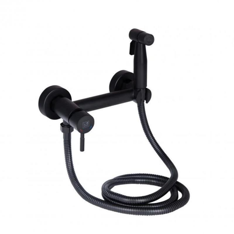 Гигиенический душ со смесителем из нержавейки Lidz Aria 110 круглый LDARI110BLA43394 Black Харьков - изображение 1