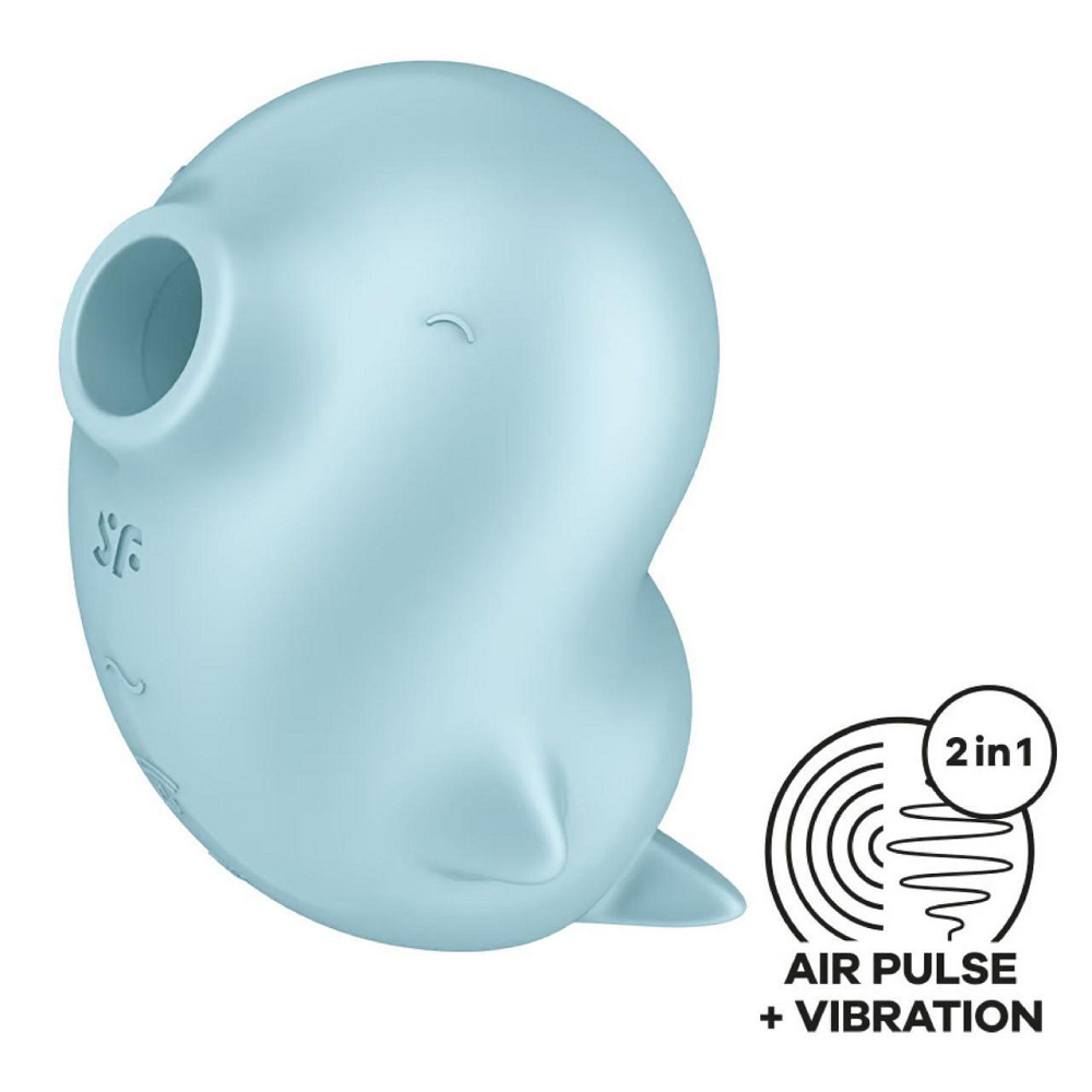 Вакуумный клиторальный стимулятор с вибрацией Satisfyer Sassy Seal, 2 независимых мотора Sex Aura Киев - изображение 1