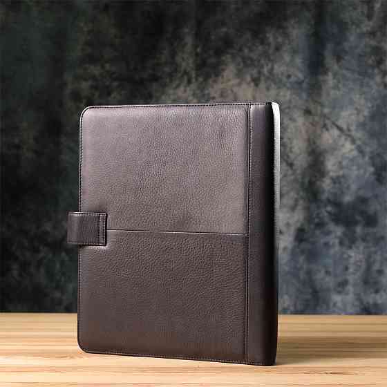 Діловий органайзер із зернистої натуральної шкіри Чорний (Tony Perotti) Київ