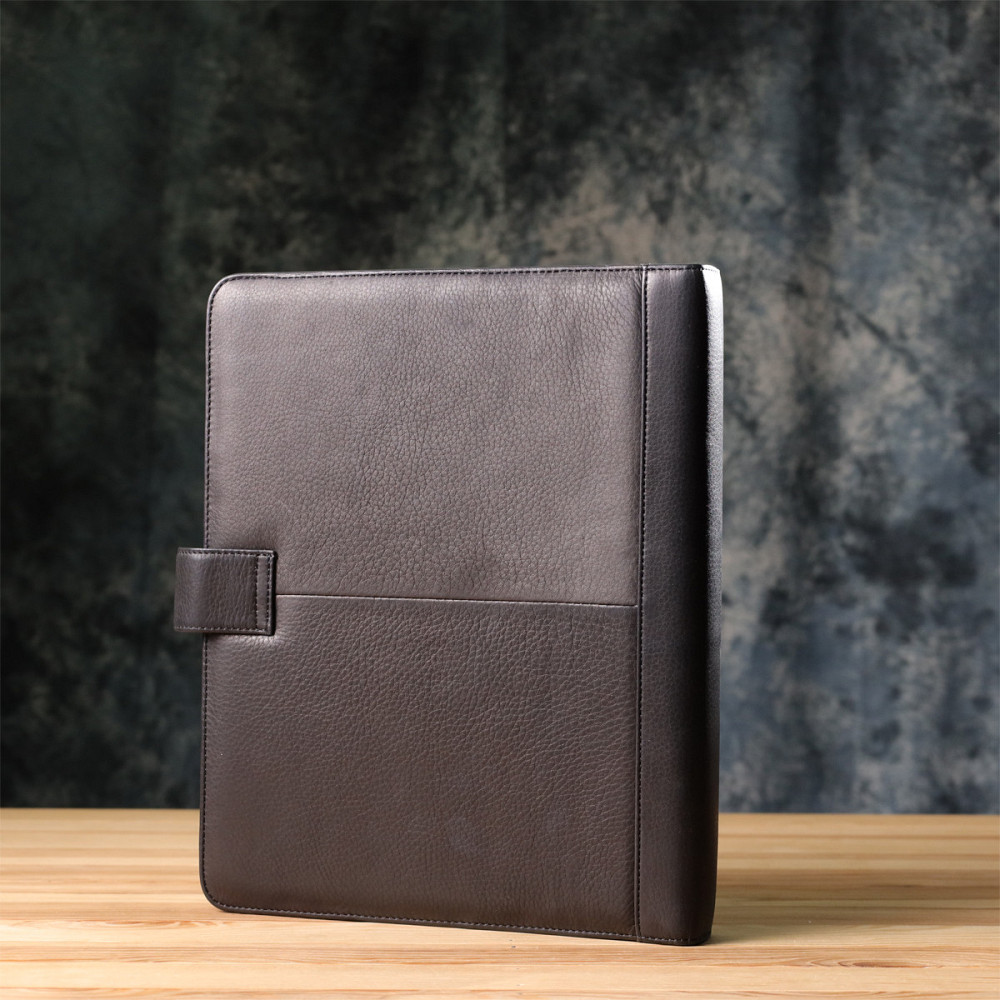 Діловий органайзер із зернистої натуральної шкіри Чорний (Tony Perotti) Київ - фото 4