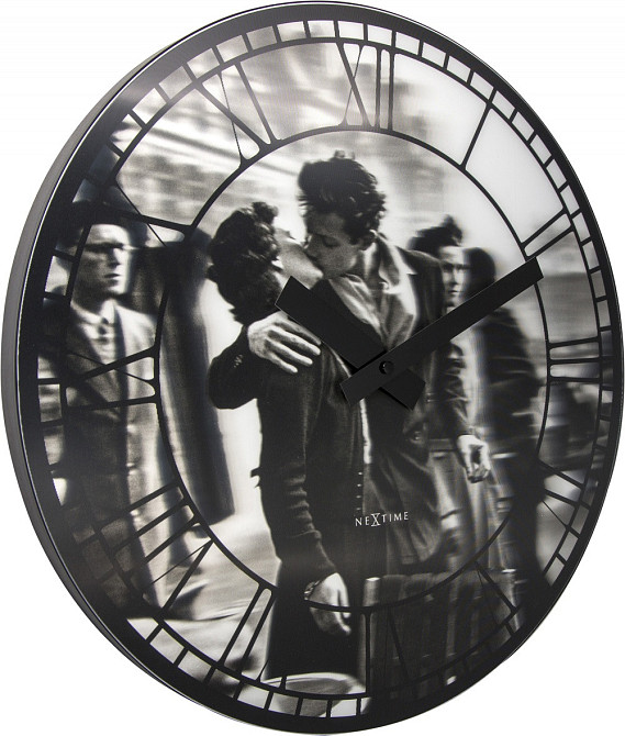 Настінний годинник 3D "Kiss me in Paris" Ø39 см Рівне - фото 3