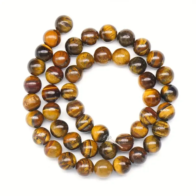 Тигрове око 8 мм – 45 намистин для браслетів і біжутерії, натуральний камінь Київ - фото 1