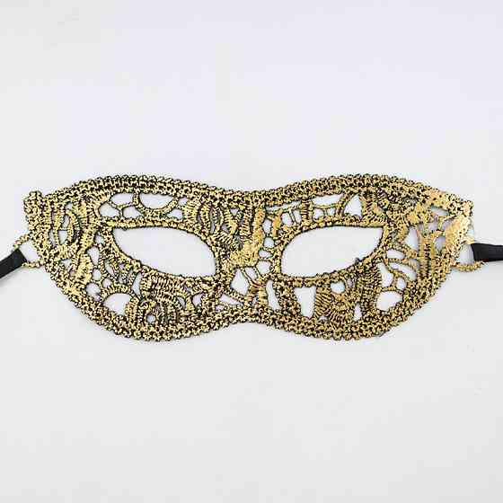 Карнавальна маска ажурна one size золотистий Київ