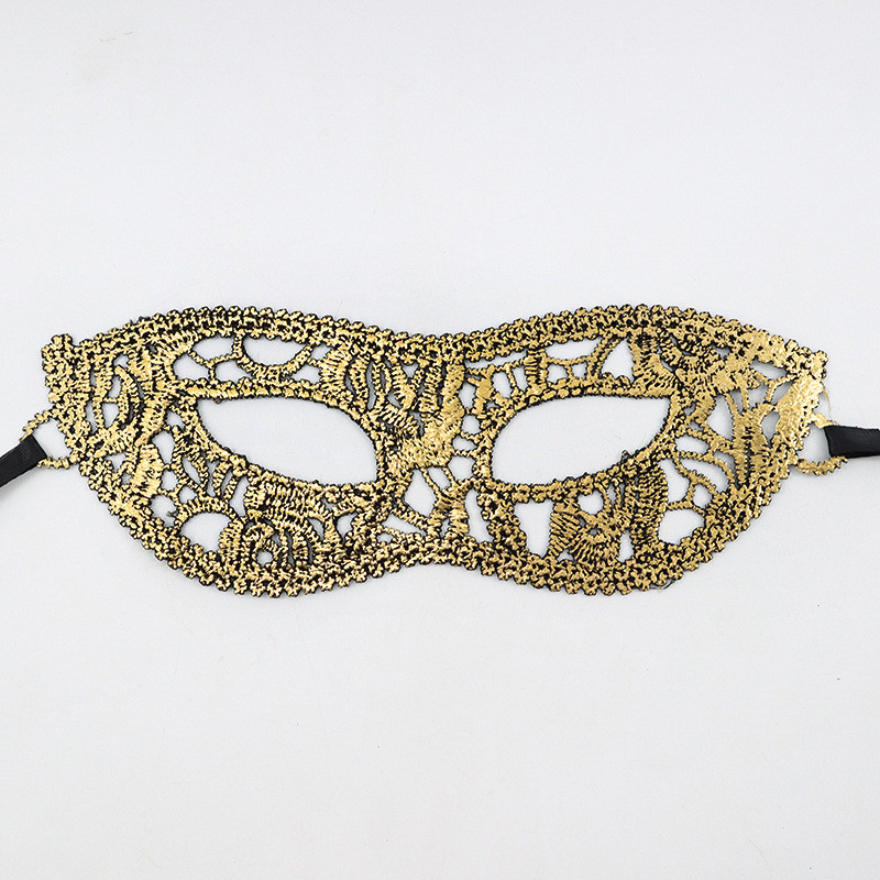 Карнавальна маска ажурна one size золотистий Київ - фото 2