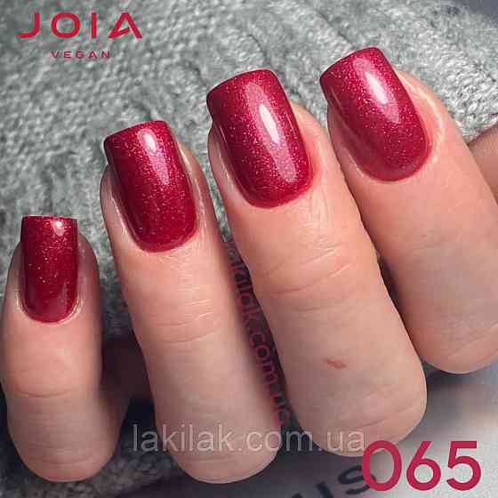 Гель-лак JOIA vegan 065 темно-вишневий з шимером, 6 мл Херсон