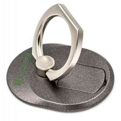 Держатель для смартфонов PowerPlant с кольцом, черный (CA910311) Винница