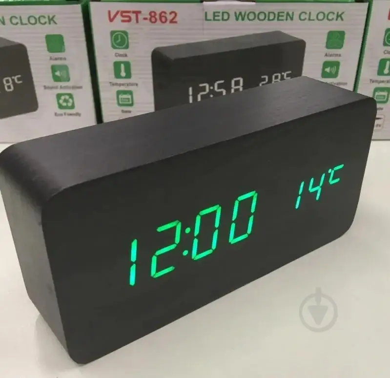 Годинник під дерево VST 862 (Зелений) 6770 Одеса - фото 4