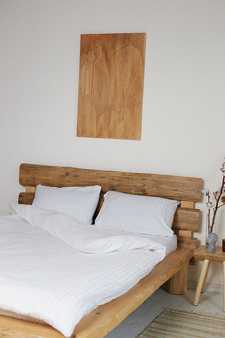 Комплект постельного белья Ideal Textile страйп-сатин двуспальный евро полоска 2 см (56860553) Черновцы - изображение 8