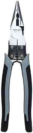 Плоскогубці DELIXI 7" з функцією зачистки та обжиму Київ