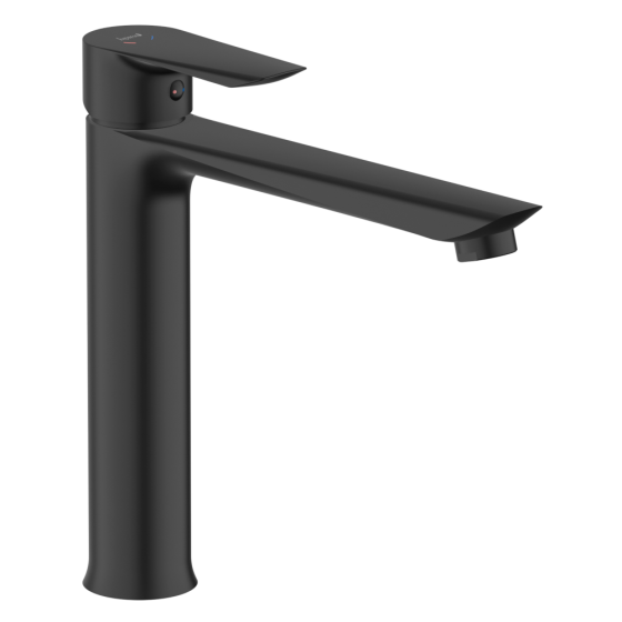 Змішувач для умивальника високий IMPRESE VACLAV чорний мат, 35 мм Київ