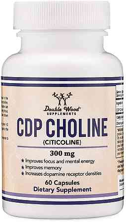 Холін Double Wood CDP Choline 300 mg (Citicoline), 60 capsules Луцьк