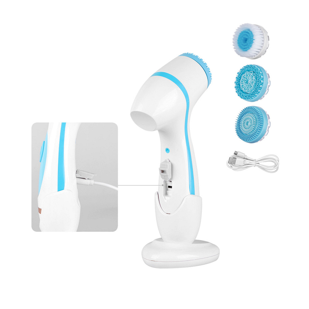Силіконова електрична щітка для обличчя 3в1 AE-868 Київ - фото 1