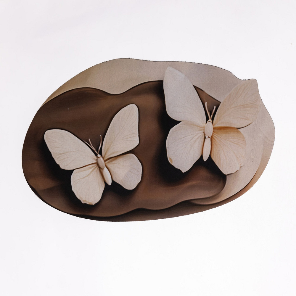 Jiamat Килимок для ванної кімнати з 3D-ефектом Hover Bloom 38*58 см діатомітовий Коричневий HP- Коломия - фото 1