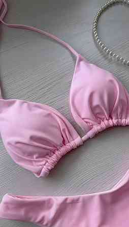 Жіночий стильний трендовий купальник зі щільного мікродайвінг Рожевий, 44 Одеса