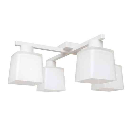 Люстра потолочная на четыре плафона MSK Electric Sakura под лампы Е27 белая NL 16510-4 WH Одесса