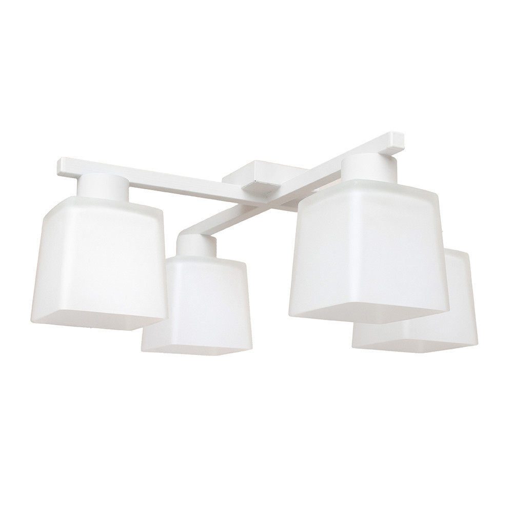 Люстра потолочная на четыре плафона MSK Electric Sakura под лампы Е27 белая NL 16510-4 WH Одесса - изображение 2