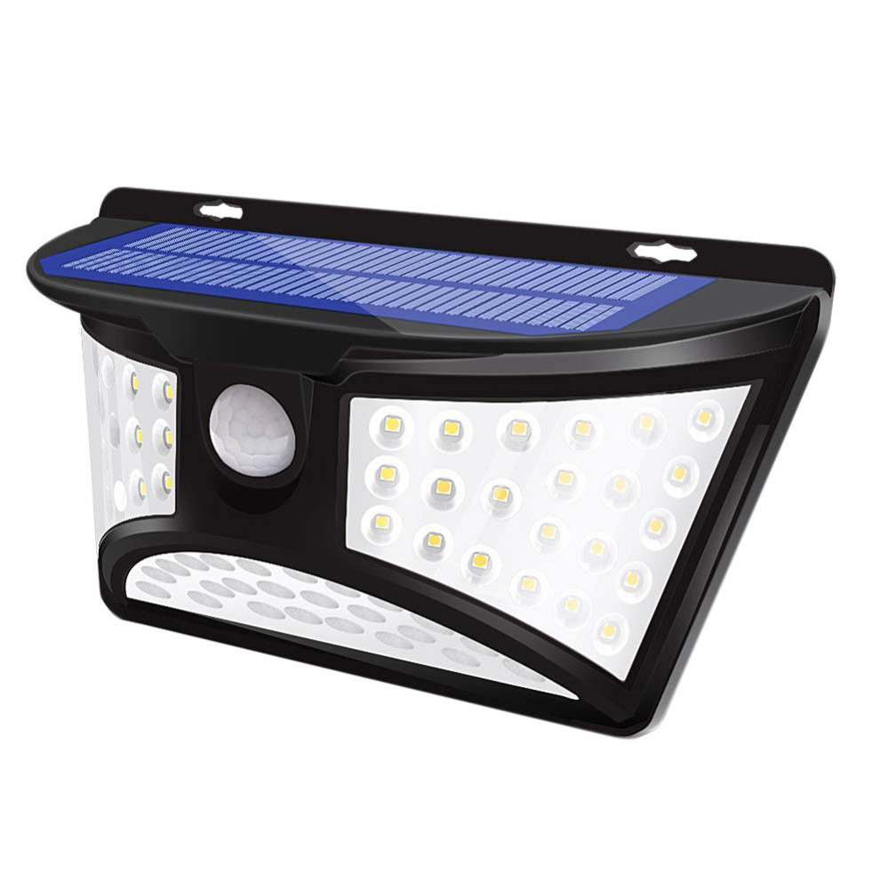 Світильник світлодіодний настінний на сонячній батареї з датчиком руху (68 світлодіодів SMD) Одеса - фото 1