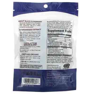 Трави Nature&apos;s Way Льодяники бузини з цинком, смак меду і лимона, Sambucus, Zin (NWY-12089) Вінниця