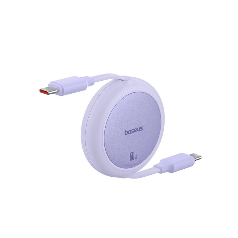 Кабель Baseus Free2Pull Mini Charging Cable USB-C to USB-C 60W 1m Nebula Purple Київ - фото 4