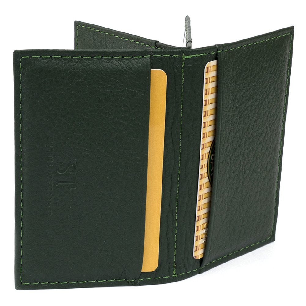Візитниця-книжка ST Leather 19215 Зелена Київ - фото 20
