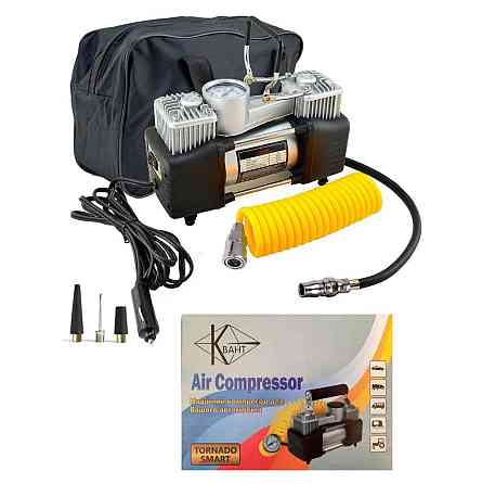 Автомобільний компресор двопоршневий КВАНТ 13005B 12В з аналоговим датчиком тиску Харків