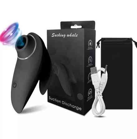 Вакуумный стимулятор черный - длина 10см, ширина 3,8см Киев