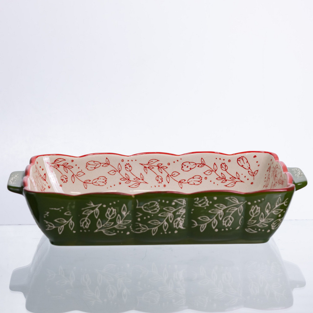 Yiwu Форма для випікання Vintage 28×17×5 (см) прямокутна форма для випікання в духовці з ручкам Коломия - фото 6