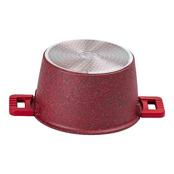 Антипригарна алюмінієва кастрюля 5,3 л з кришкою 24 см Київ