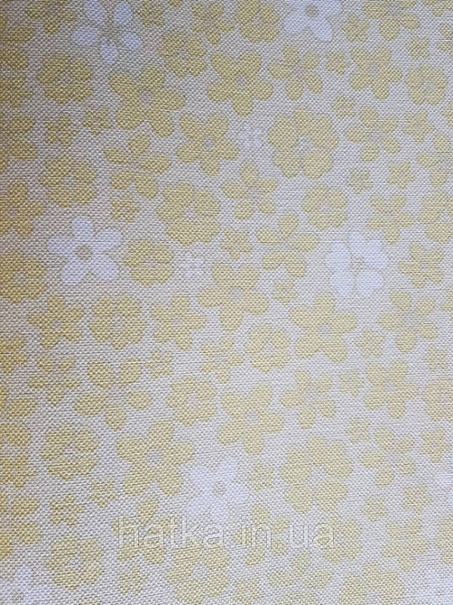 Метрові вінілові шпалери на флізеліні AdaWall Ada Kids дитячі для дівчинки квіточки на жовтому Київ - фото 1