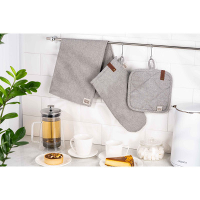 Кухонная прихватка Ardesto Oliver серый 20х20см, 100% хлопок (ART04OD) Винница - изображение 5