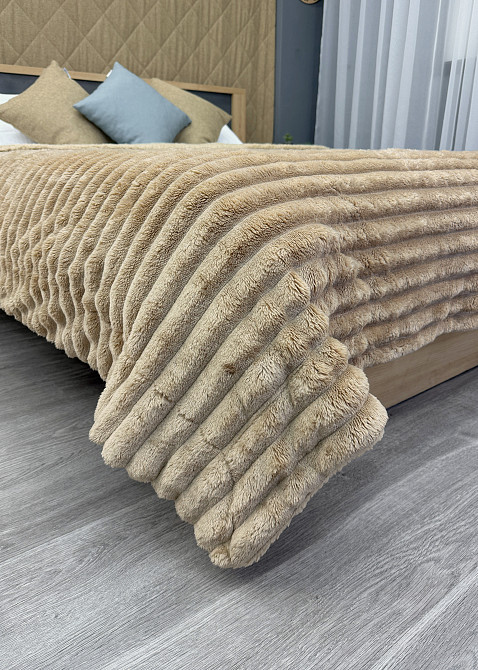 Плед 200х230 см (+-10см) на овчине 