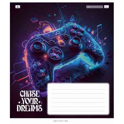 Зошит Школярик Chase your dreams 18 аркушів клітинка (018-3510K) Вінниця