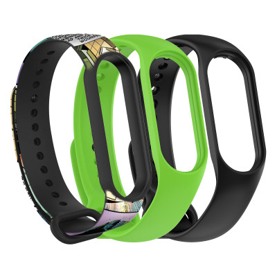 Ремінець до фітнес браслета Armorstandart комплект 3шт Xiaomi Mi Band 7/6/5 New Style Wolverine (ARM87047) Вінниця - фото 2