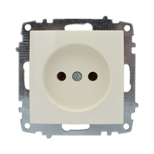 ZENA крем Розетка внутрішня 1-а без заземлення модуль + кришка Ел-Би Житомир