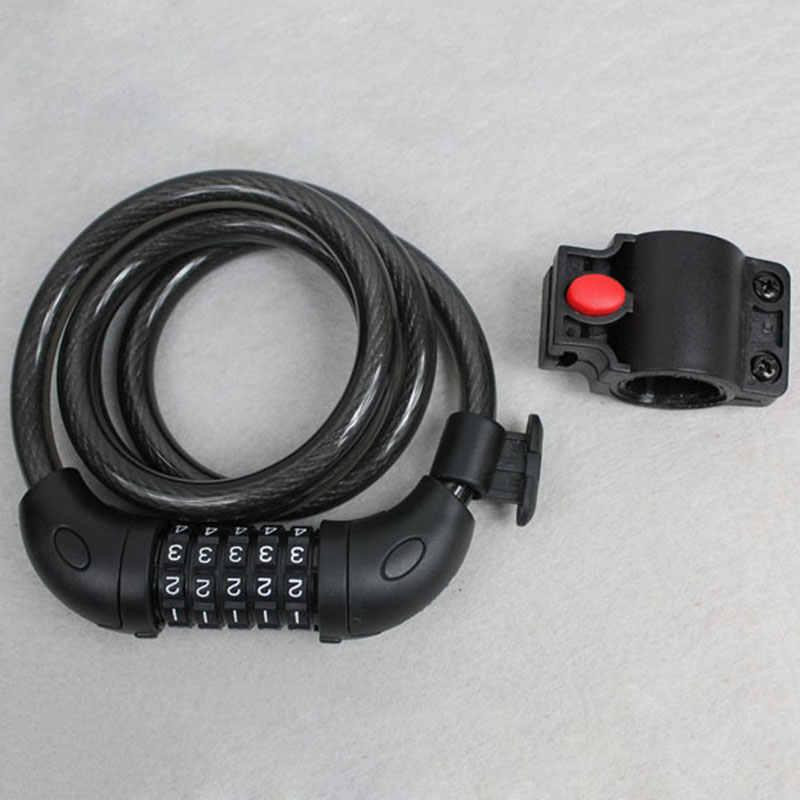 Велосипедний тросовий кодовий замок 1200*10 з власникам Feel Fit Бровари - фото 2