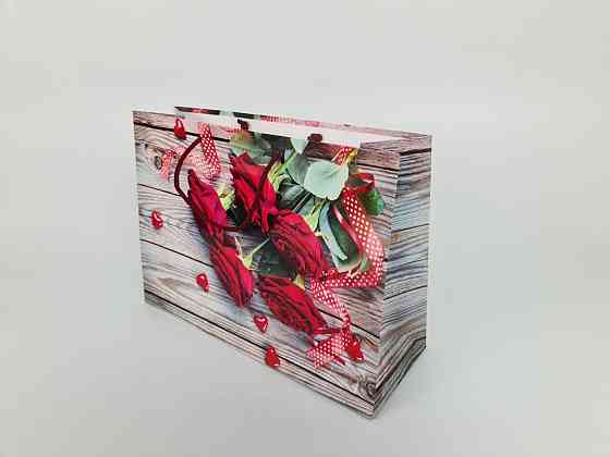 Бумажный большой горизонтальный пакет  36/22/10(артBG-137) (12 шт) Харьков