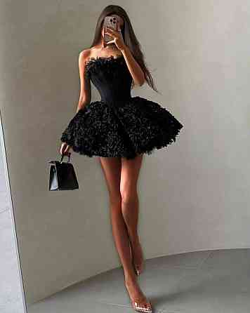 Женское стильное элегантное романтическое корсетное платье костюмное+фатин розы Черный, 44/46 Одесса