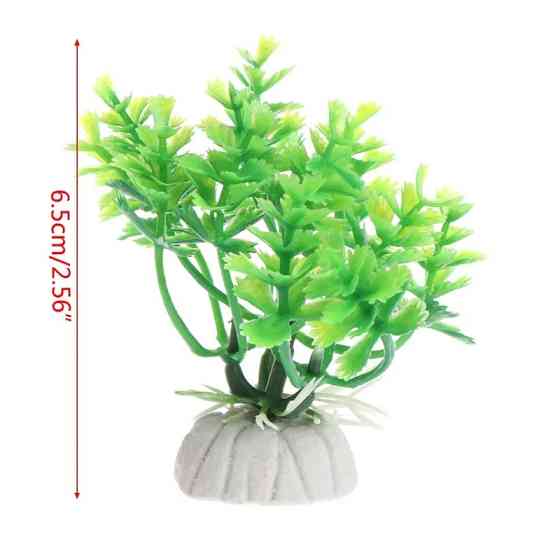 Искусственные растения для аквариума - высота 6,5см, пластик Киев
