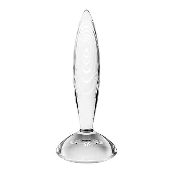 Скляна анальна пробка Satisfyer Sparkling Crystal, дуже міцна, термостійка Sex Aura Київ