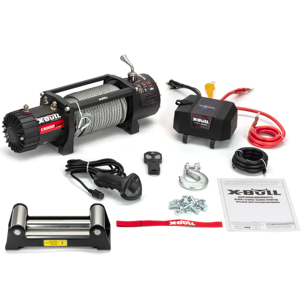 Автомобильная Электрическая Лебедка Со Стальным Тросом X-Bull 13000Lbs Киев - изображение 3