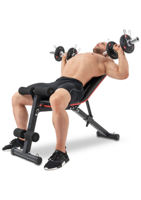 Тренувальна лава для дому та спортзалу, регульована з еспандерами Спортивна лава для тренувань HopSport Київ - фото 9